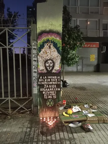 Mosaic in memory of comrade Javier Recabarren Olivares Mosaic in memory of comrade Javier Recabarren Olivares