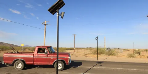 truck with flockers