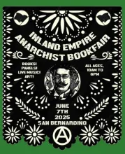 Inland Empire Anarchist Bookfair poster