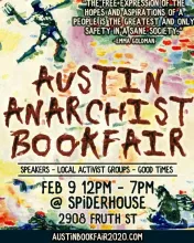 www(dot)Austinbookfair2020(dot)com Austin Anarchist Bookfair 2020