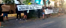 "Revolutionary Solidarity Against Isolation. Subversive and Anarchist Prisoners. Get Alfredo Cospito out of 41 BIS!" "Revolutionary Solidarity Against Isolation. Subversive and Anarchist Prisoners. Get Alfredo Cospito out of 41 BIS!"