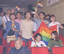 Celebration at the iSee LGBT event