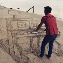 what a piano looks like after you set 9 billion ppl free in the forest to hunt/gather