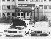 Car bomb attack of Red Army Faction at the HQ USAFE and HQ 4th ATAF parking lot of Ramstein Air Base in 1981 Car bomb attack of Red Army Faction at the HQ USAFE and HQ 4th ATAF parking lot of Ramstein Air Base in 1981